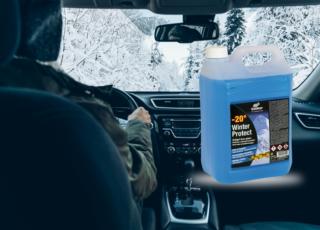 Antifreeze windshield washer fluid to keep your windshield against frost!